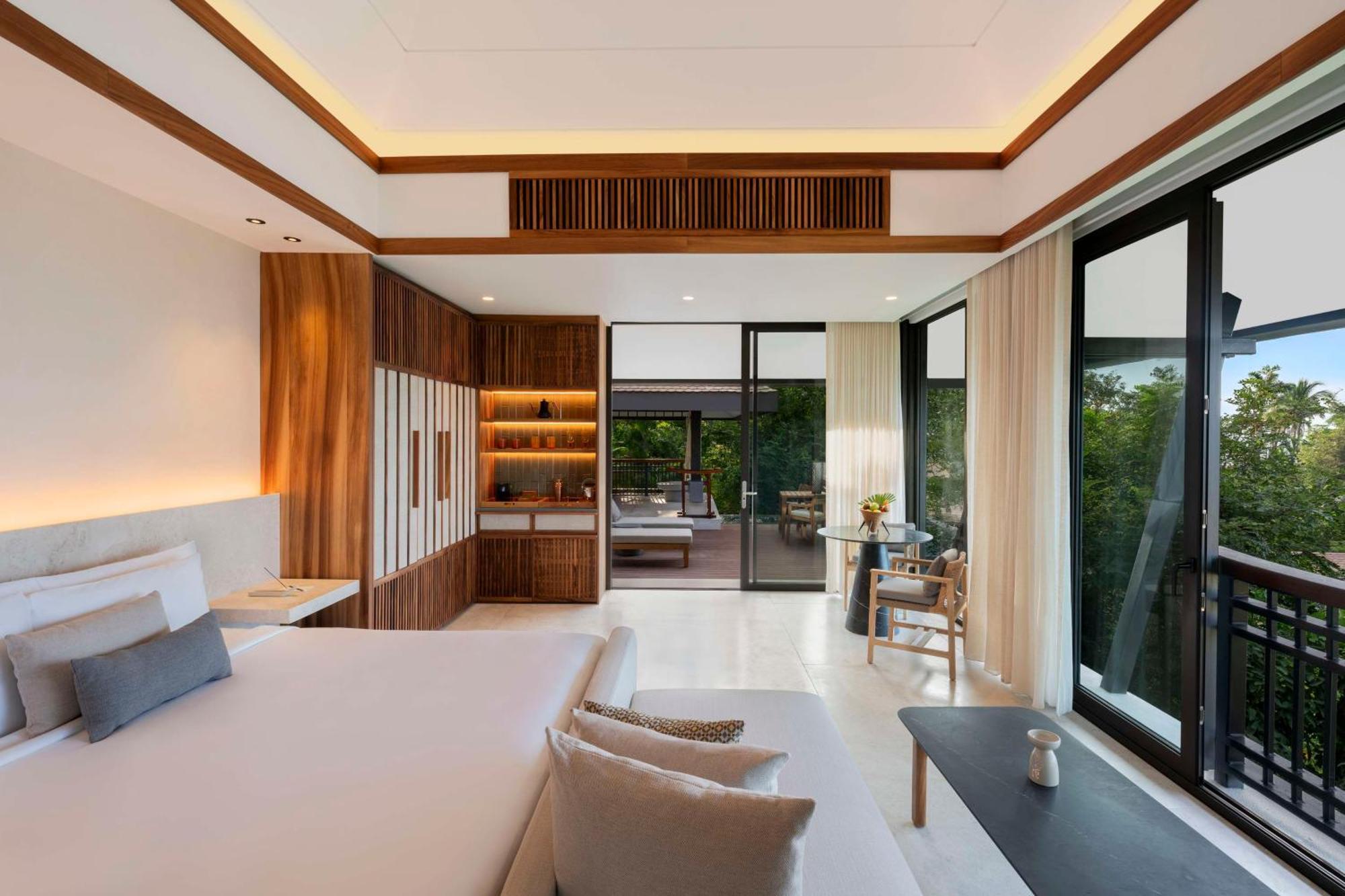 Villa Lit King-Size avec Piscine - Sanctuaire de Bien-Être
