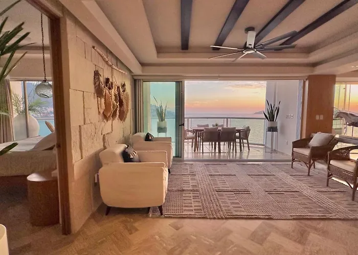Depa De Lujo Frente A Playa En Bahia De Aca - Sin Danos Por Otis-John Apartment Acapulco